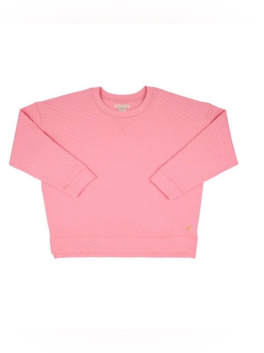 ✨ The Beaufort Bonnet Company Pink Quilted Sweatshirt Pullover Size Large
